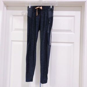 H&M Sport Dark Gray Leggings with Zippers